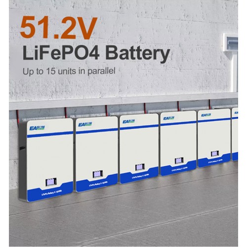 EASUN POWER Powerwall 48 В 100 Ач LiFePO4 акумулятор 5 кВт сонячна акумуляторна батарея RS485 CAN BMS 6000 циклів 10 років гарантії